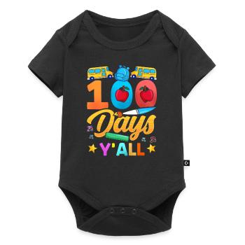 100 jours vous tous dictons équipe sweet drôle - Body à manches courtes Premium Bébé - noir - Devant