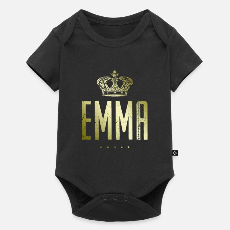 Emma - Body à manches courtes Premium Bébé - noir