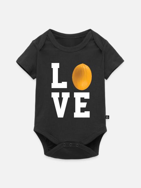 Ich Liebe Honigmelonen - Baby Premium Kurzarmbody - Schwarz