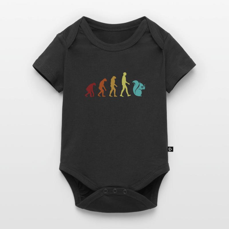 Squirrel Evolution Écureuil gris Squirrel Écureuil Body à manches courtes Premium Bébé