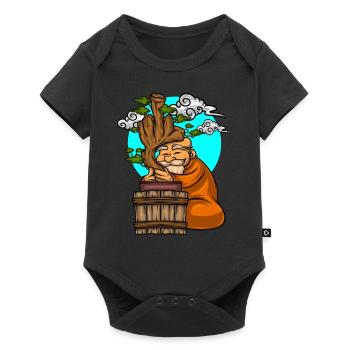 Arbres miniatures Bonsaï Majeur - Body à manches courtes Premium Bébé - noir - Devant