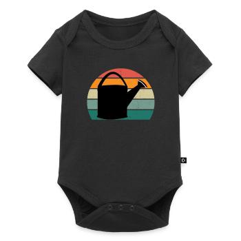 Gardener Gardener Hedge Lawn Mowing Lawn Garden - Baby Premium short-sleeve bodysuit - black - Front