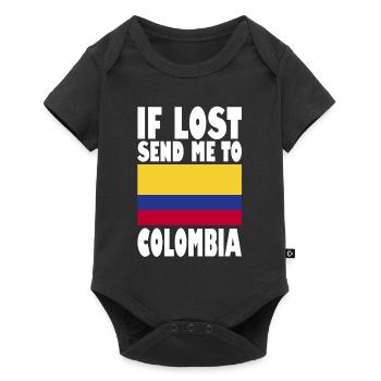 Drapeau de la Colombie - Body à manches courtes Premium Bébé - noir - Devant
