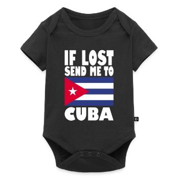 Drapeau de Cuba - Body à manches courtes Premium Bébé - noir - Devant