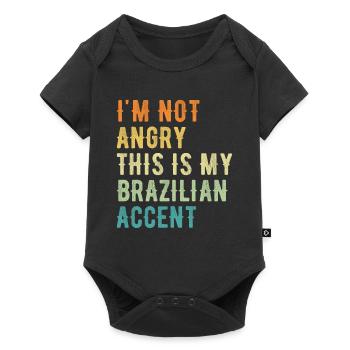 Je ne suis pas méchant, mon accent brésilien - Body à manches courtes Premium Bébé - noir - Devant