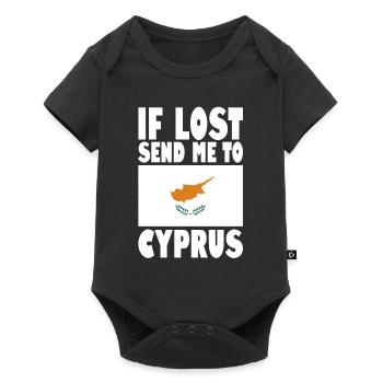 Cyprus Flag Saying - Baby Premium short-sleeve bodysuit - black - Front