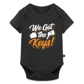 We have the key homeowner host - Baby Premium short-sleeve bodysuit - black - Front