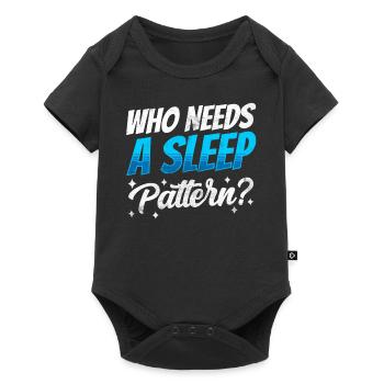 Qui a besoin d’un rythme de sommeil? Travail - Body à manches courtes Premium Bébé - noir - Devant