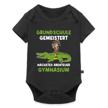 Grundschulabschluss Gymnasium Einschulung 5 Klasse - Baby Premium Kurzarmbody - Schwarz - Vorne
