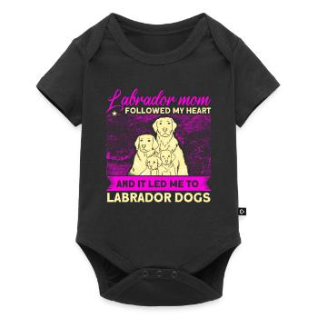 Animal de compagnie Labrador Mama Dog Labrador - Body à manches courtes Premium Bébé - noir - Devant
