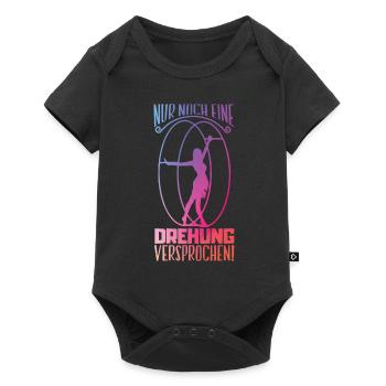 Nur noch eine Drehung Rhönradturnen Rhönrad - Baby Premium Kurzarmbody - Schwarz - Vorne