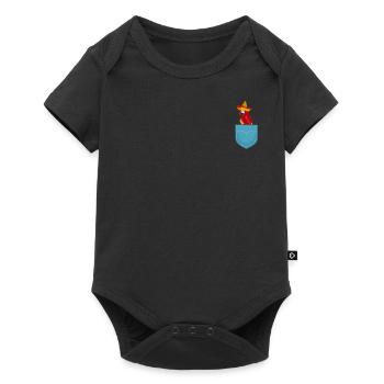 Parrot Pocket Parrot Bird Funny Parrot - Baby Premium short-sleeve bodysuit - black - Front