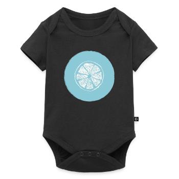 Orange lemon - Baby Premium short-sleeve bodysuit - black - Front