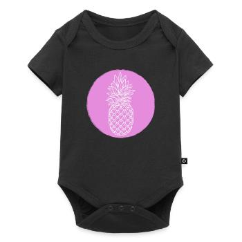Ananas - Body à manches courtes Premium Bébé - noir - Devant
