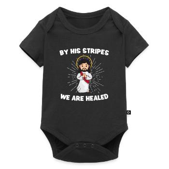 Jesus Christianity God Praying Prayer Pastor - Baby Premium Kurzarmbody - Schwarz - Vorne