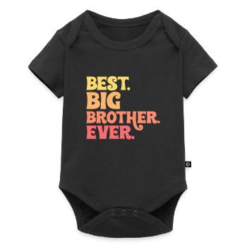 Big Brother Sibling Sister Gift - Baby Premium short-sleeve bodysuit - black - Front