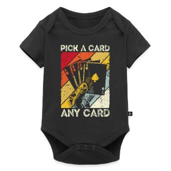 Kartenmagie Magier - Pick A Card Any Card Kartensp - Baby Premium Kurzarmbody - Schwarz - Vorne