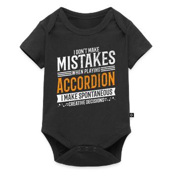 Accordion Creative Accordion Player - Baby Premium short-sleeve bodysuit - black - Front