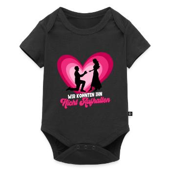 Junggesellenabschied Gruppen Männer - Baby Premium Kurzarmbody - Schwarz - Vorne