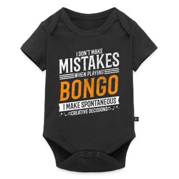 Bongo Musikliebhaber Kreativer Bongospieler - Baby Premium Kurzarmbody - Schwarz - Vorne