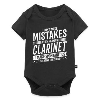 Clarinet Player Musical Instrument Music Clarinet - Baby Premium short-sleeve bodysuit - black - Front