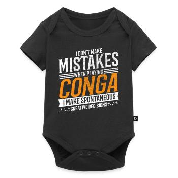 Conga Music Lover Creative Conga Player - Body à manches courtes Premium Bébé - noir - Devant