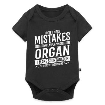 Organ Player Musical Instrument Music Organist - Baby Premium short-sleeve bodysuit - black - Front