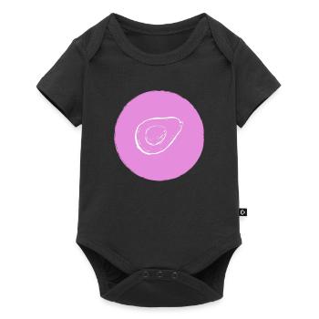 Avocado - Baby Premium Kurzarmbody - Schwarz - Vorne