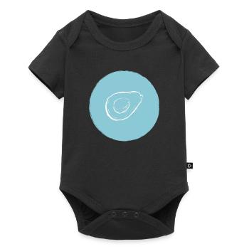 Avocado - Baby Premium Kurzarmbody - Schwarz - Vorne
