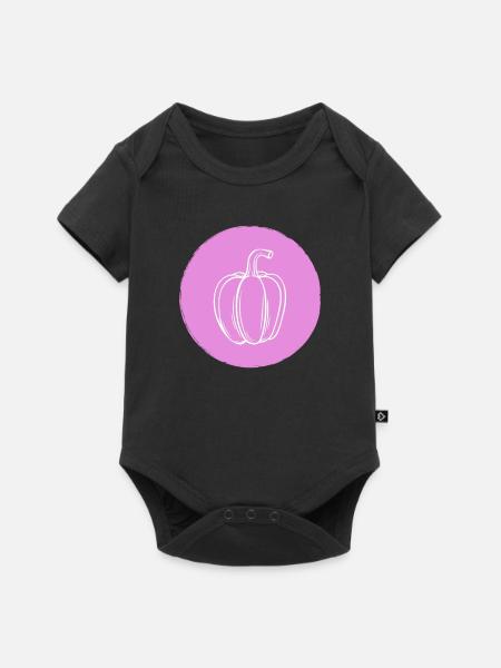 Paprika - Baby Premium Kurzarmbody - Schwarz