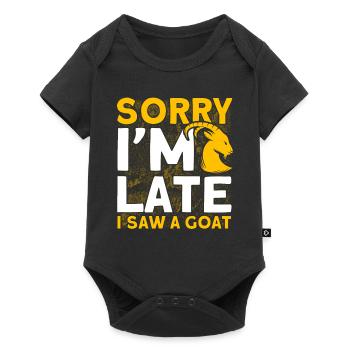 Vintage Retro Goat Breeder Goat Goat Lover - Baby Premium short-sleeve bodysuit - black - Front