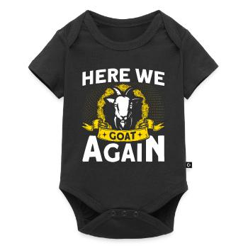 Vintage Retro Goat Breeder Goat Goat Lover - Baby Premium short-sleeve bodysuit - black - Front