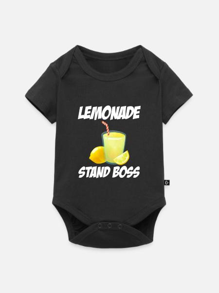 Limonadenstand Boss - Baby Premium Kurzarmbody - Schwarz