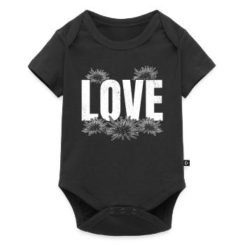 LOVE Sea Urchin Sea Creature Sea Urchin Lovers LOVE - Baby Premium short-sleeve bodysuit - black - Front