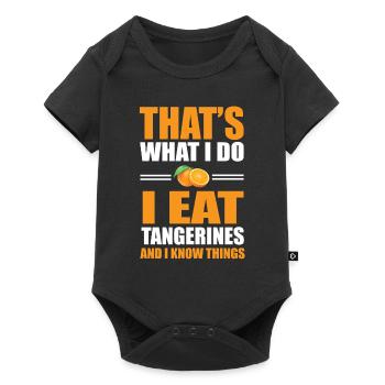 Mandarin lovers - Baby Premium short-sleeve bodysuit - black - Front