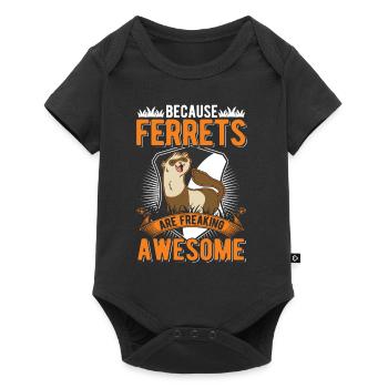 Parce que les furets flippent génial Frettchen - Body à manches courtes Premium Bébé - noir - Devant
