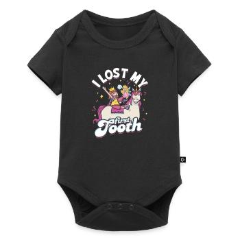I lost my first tooth - tooth - Baby Premium short-sleeve bodysuit - black - Front