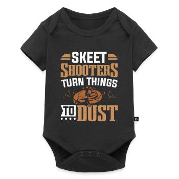Skeet Shooters Turn Things To Dust Skeet Shooting - Baby Premium short-sleeve bodysuit - black - Front