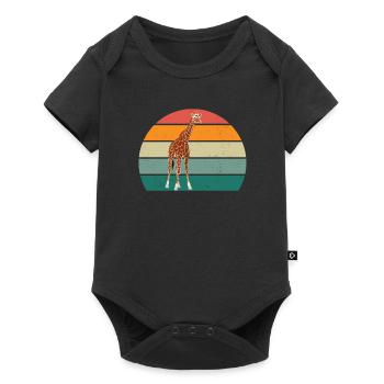 Giraffes long neck spots, fur Africa, safari - Baby Premium short-sleeve bodysuit - black - Front