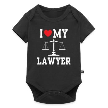 J’adore Mon avocat Avocat Avocat Avocat - Body à manches courtes Premium Bébé - noir - Devant