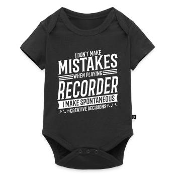 Recorder Player Instrument de musique Recorder - Body à manches courtes Premium Bébé - noir - Devant