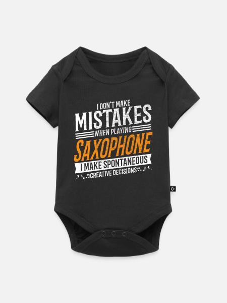 Saxophonist Musikliebhaber Kreativer Saxophonist - Baby Premium Kurzarmbody - Schwarz