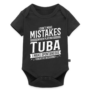 Tuba Player Musical Instrument Music Tuba - Baby Premium short-sleeve bodysuit - black - Front