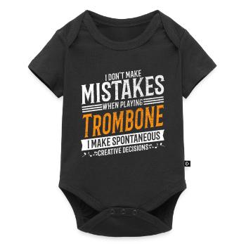 Trombone Music Lover Creative Trombonist - Body à manches courtes Premium Bébé - noir - Devant