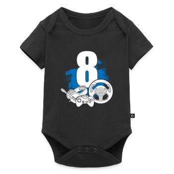 Gaming Controller 8 Years Old Video Gamer - Baby Premium short-sleeve bodysuit - black - Front