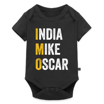 Computer Chat Inde Mike Oscar - OMI - Body à manches courtes Premium Bébé - noir - Devant