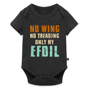 Efoil Electric Surfboard Hydrofoil Wingfoil - Baby Premium short-sleeve bodysuit - black - Front