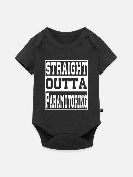 Paramotoring Spruch lustig - Baby Premium Kurzarmbody - Schwarz