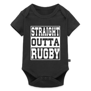 Rugby saying funny - Baby Premium short-sleeve bodysuit - black - Front
