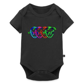 Alien Galaxy Ufo Vaisseau spatial extraterrestre - Body à manches courtes Premium Bébé - noir - Devant